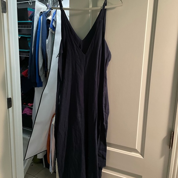 Lulus Navy Linen Jumpsuit - Picture 4 of 5